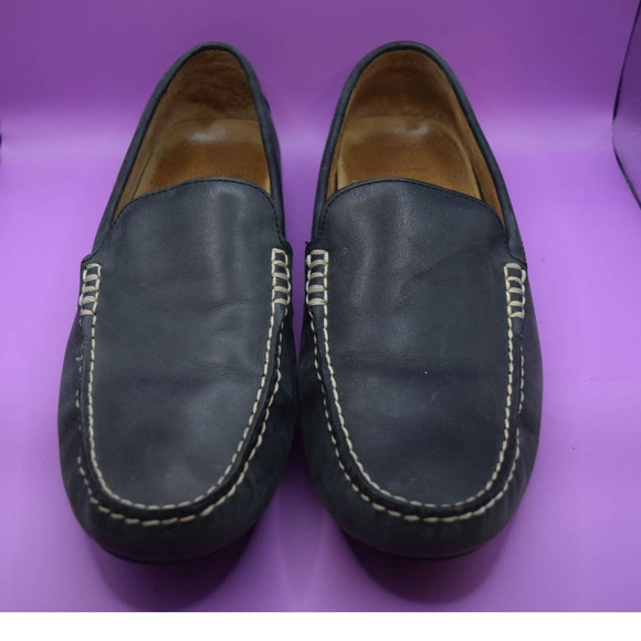 Polo by Ralph Lauren Shoes Polo Ralph Lauren Woodley Blue Leather Loafers Driving Shoes 1d